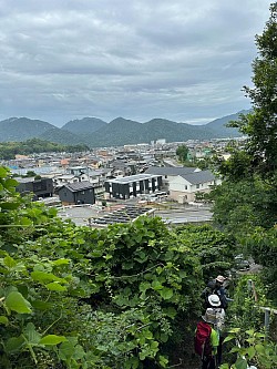 2025-6-22大野原の山際から弥山と大野瀬戸